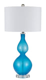 Cal Lighting 150W Catania Table Lamp BO-2566TB Ocean Blue BO-2566TB