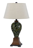 Cal Lighting 150W 3 Way Pinecone Table Lamp BO-261 Evergreen BO-261