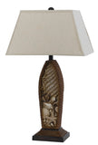 Cal Lighting 150W 3 Way Pinecone Table Lamp BO-261 Evergreen BO-261