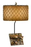 Cal Lighting 150W Fishing Resin Table Lamp BO-2664TB Cast Bronze BO-2664TB