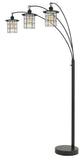 Silverton Arc Floor Lamp with Glass Shades (Edison Bulbs Included)