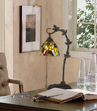 Cal Lighting 60W Cotulla Downbrdige Tiffany Metal Table Lamp BO-2754TB Dark Bronze BO-2754TB