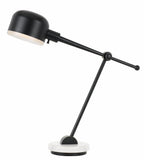 60W Allendale Metal Desk Lamp with Marble Base And Metal Shade