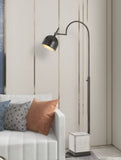 Cal Lighting 60W Beaumont Metal Floor Lamp with Cement Base BO-2770FL Cement BO-2770FL