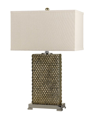 Cal Lighting Tavros 150W 3 Way Ceramic Table Lamp BO-2852TB Brushed Steel BO-2852TB