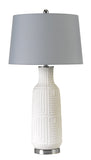 Fiumicino Ceramic Table Lamp with Hardback Fabric Shade with Inner Lining