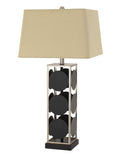 Hanson Metal Table Lamp with Square Fabric Shade