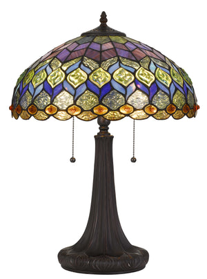 Cal Lighting Tiffany Table Lamp BO-2901TB Dark Bronze BO-2901TB