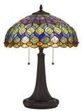 Cal Lighting Tiffany Table Lamp BO-2901TB Dark Bronze BO-2901TB