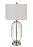 Sycamore Glass Table Lamp with Drum Shade