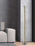 Cal Lighting Colmar Integrated LED Rubber Wood Floor Lamp with Dimmer Control. 24W, 2100 Lumen, 3000K. BO-2965FL Metallic Silver BO-2965FL