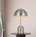 Cal Lighting 40W Peppa Metal Accent Lamp with On Off Touch Sensor Switch BO-2978DK-BS Brushed Steel BO-2978DK-BS