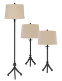 Cal Lighting 3 Pcs Package. 2 Pcs Of 150W 3 Way Metal Table Lamps. 1 Pc Of 150W 3 Way Adjustable Metal Floor Lamp. BO-2986-3 Iron BO-2986-3