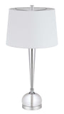 Cal Lighting 150W 3 Way Wellsley Crystal Table Lamp with Hardback Fabric Shade. Priced And Sold As Pairs BO-3018TB-2 Chrome BO-3018TB-2