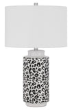 Cal Lighting Exeter Ceramic Table Lamp with Hardback Drum Shade BO-3045TB-2 White BO-3045TB-2