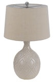 Cal Lighting 150W 3 Way Bogalusa Ceramic Table Lamp. Priced And Sold As Pairs BO-3064TB-2 Tan BO-3064TB-2