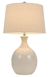 Cal Lighting 150W 3 Way Bogalusa Ceramic Table Lamp. Priced And Sold As Pairs BO-3064TB-2 Tan BO-3064TB-2