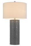 Cal Lighting 150W 3 Way Castine Ceramic Table Lamp. Priced And Sold As Pairs BO-3065TB-2 White BO-3065TB-2