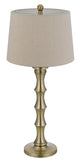 Cal Lighting 150W 3 Way Rockland Metal Table Lamp. Priced And Sold As Pairs BO-3066TB-2-AB Tan BO-3066TB-2-AB