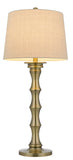 Cal Lighting 150W 3 Way Rockland Metal Table Lamp. Priced And Sold As Pairs BO-3066TB-2-AB Tan BO-3066TB-2-AB