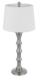 Cal Lighting 150W 3 Way Rockland Metal Table Lamp. Priced And Sold As Pairs BO-3066TB-2-BS White BO-3066TB-2-BS