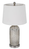 Cal Lighting 150W 3 Way Towson Glass Table Lamp. Priced And Sold As Pairs BO-3067TB-2 White BO-3067TB-2