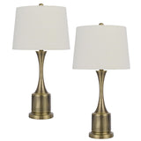 100W Toccoa Metal Table Lamp. Priced And Sold As Pairs