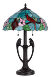 Cal Lighting 60W x 2 Tiffany Table Lamp BO-3076TB Tiffany BO-3076TB