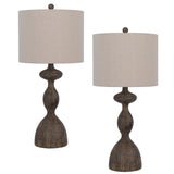 Cal Lighting 150W 3 Way Nampa Resin Table Lamp. Priced And Sold As Pairs. BO-3081TB-2 Sand BO-3081TB-2