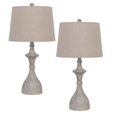 Cal Lighting 150W 3 Way Acoma Resin Table Lamp. Priced And Sold As Pairs. BO-3082TB-2 Bone BO-3082TB-2