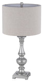 Cal Lighting 100W Nampa Resin Table Lamp with Hardback Drum Fabric Shade (Sold As Pairs) BO-3095TB-2 Antique Beige BO-3095TB-2