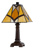 Cal Lighting 40W Metal/Resin Tiffany Accent Lamp with Inline Switch BO-3113AC Tiffany Multi BO-3113AC