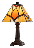 Cal Lighting 40W Metal/Resin Tiffany Accent Lamp with Inline Switch BO-3113AC Tiffany Multi BO-3113AC