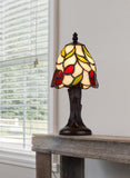 Cal Lighting 40W Metal/Resin Tiffany Accent Lamp with Inline Switch BO-3114AC Tiffany Multi BO-3114AC