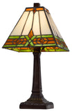 Cal Lighting 40W Metal/Resin Tiffany Accent Lamp with Inline Switch BO-3115AC Tiffany Multi BO-3115AC