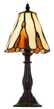 Cal Lighting 40W Metal/Resin Tiffany Accent Lamp with Inline Switch BO-3116AC Tiffany Multi BO-3116AC