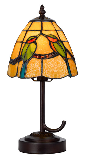 Cal Lighting 40W Metal/Resin Tiffany Accent Lamp with Inline Switch BO-3118AC Tiffany Multi BO-3118AC