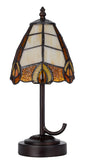 Cal Lighting 40W Metal/Resin Tiffany Accent Lamp with Inline Switch BO-3119AC Tiffany Multi BO-3119AC