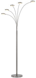 Cal Lighting Malibu Intergrated LED 8W x 5 Metal Arc Floor Lamp BO-3121FL-5L-BS  BO-3121FL-5L-BS