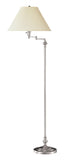 Cal Lighting 150W 3 Way Swing Arm Floor Lamp BO-314-BS Brushed Steel BO-314-BS