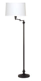 Cal Lighting 150W 3 Way Swing Arm Floor Lamp BO-314-DB Dark Bronze BO-314-DB