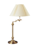 Cal Lighting 150W 3 Way Swing Arm Table Lamp BO-342-AB Antique Brass BO-342-AB