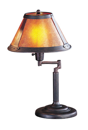 Cal Lighting 60W Swing Arm Mica Desk Lamp BO-462 Rust BO-462