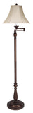 Cal Lighting 150W 3 Way Swing Arm Floor Lamp BO-581SWFL Antique Rust BO-581SWFL