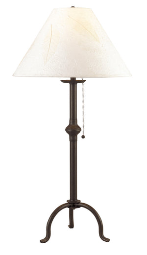 Cal Lighting 75W Iron Table Lamp with Pull Chain BO-903TB Matt Black BO-903TB