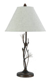 Cal Lighting 150W 3Way Pine Twig Iron Table Lamp BO-961TB Willow BO-961TB