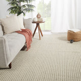 Jaipur Living Fetia Natural Solid Cream/ Light Taupe Area Rug (10'X14')