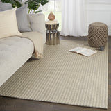 Jaipur Living Fetia Natural Trellis Light Gray Area Rug (10'X14')