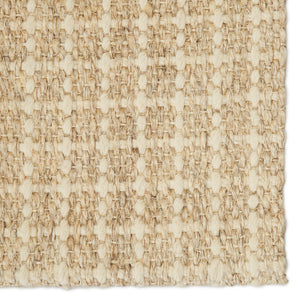 Jaipur Living Tane Natural Solid Beige/ Ivory Area Rug (10'X14')