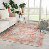 Jaipur Living Rhoda Medallion Orange/ Ivory Area Rug (10'X14')